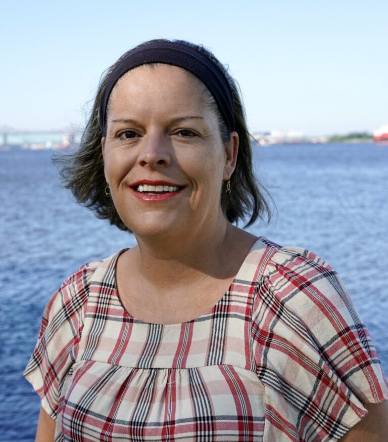 female faculty member smiling