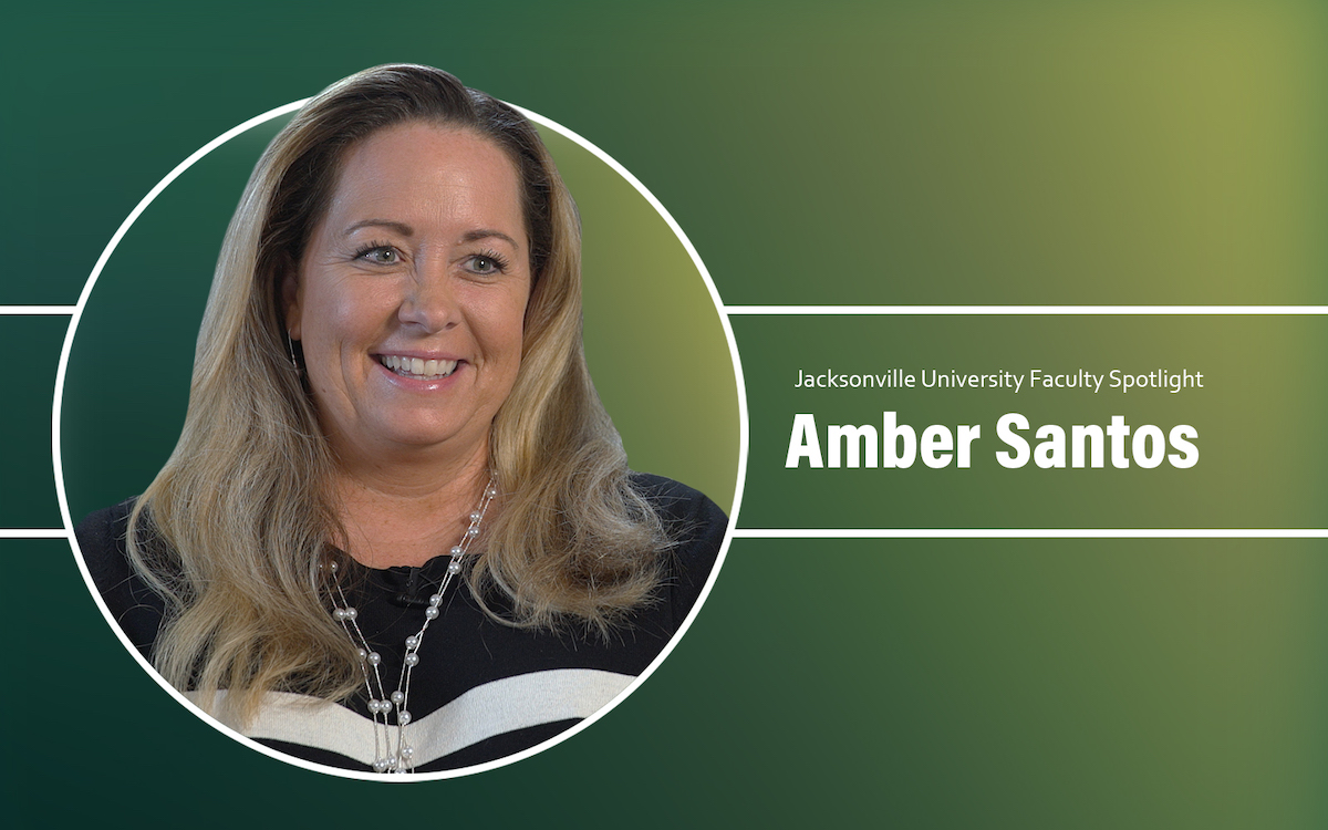 A professional headshot of professor Amber Santos.