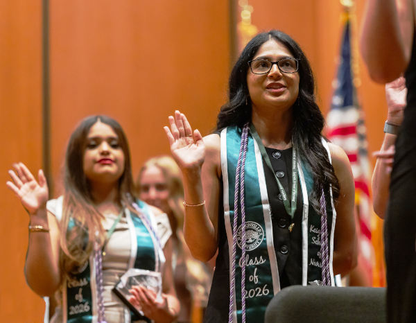 Students at the 2026 nursing convocation and pinning ceremony