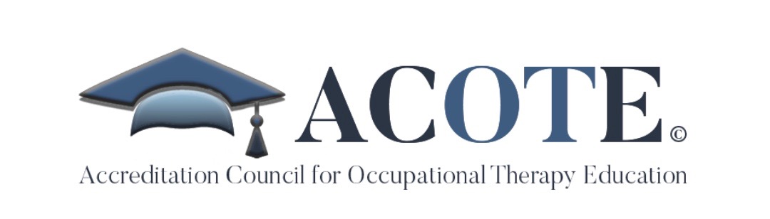 The accreditation logo for the Accreditation Council for Occupational Therapy Edication.