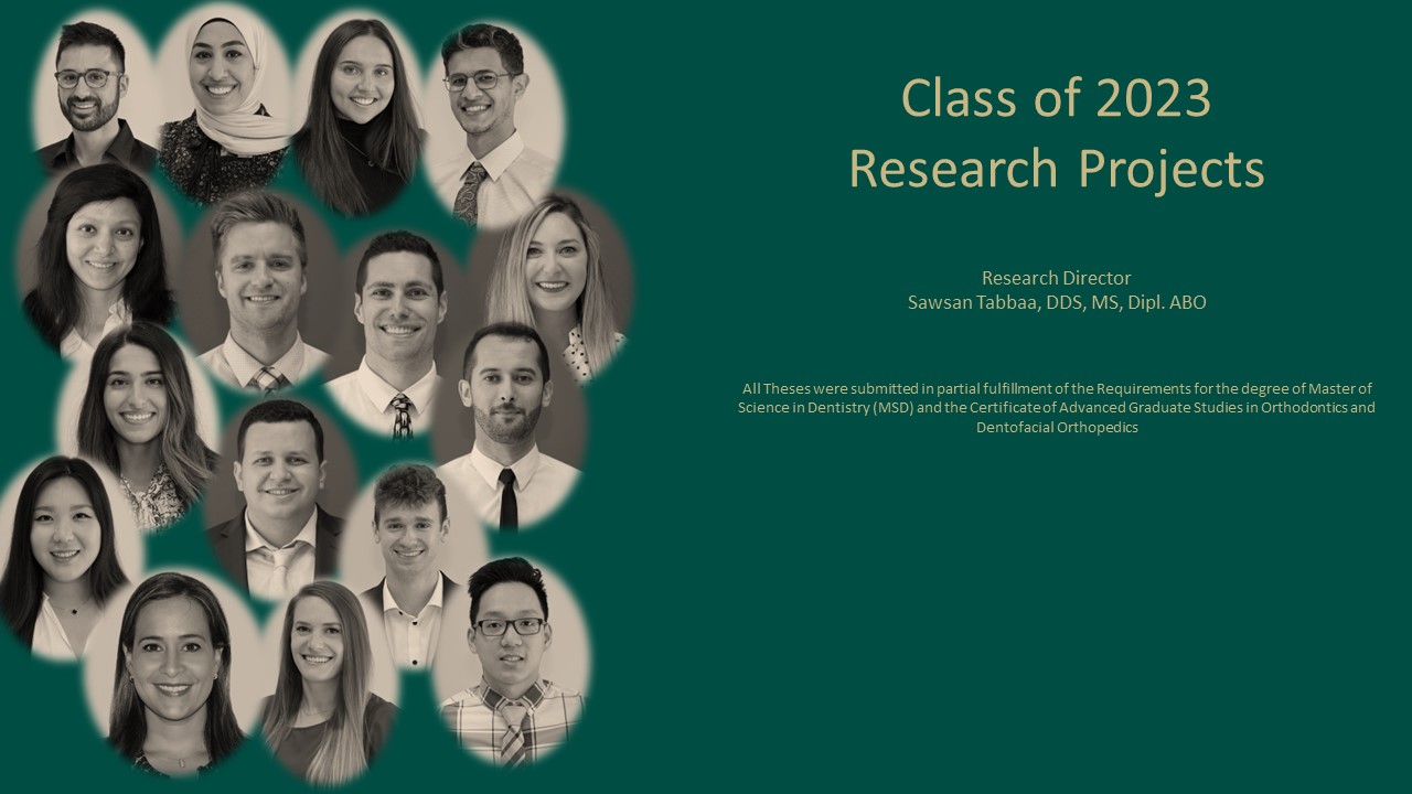 Class of 2023 research
