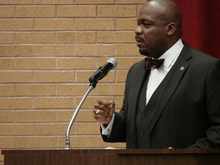 Dr. Demps Speaking at an Event