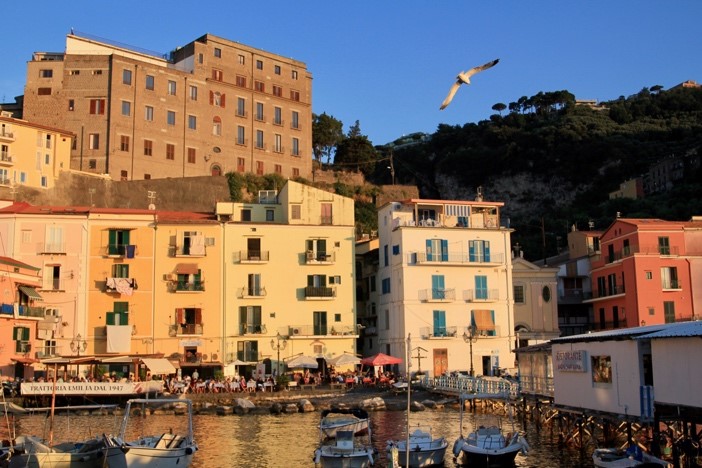 Picture of Sant'Anna buildings, water, boats, and bird