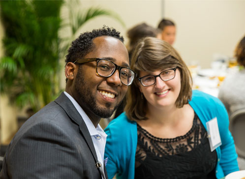 Students at Board of Advisors Meeting