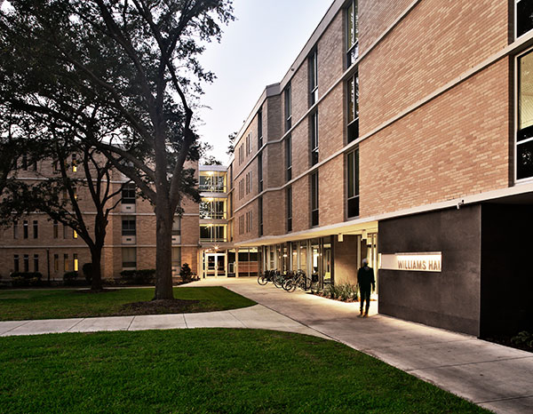 The exterior of Williams Hall.