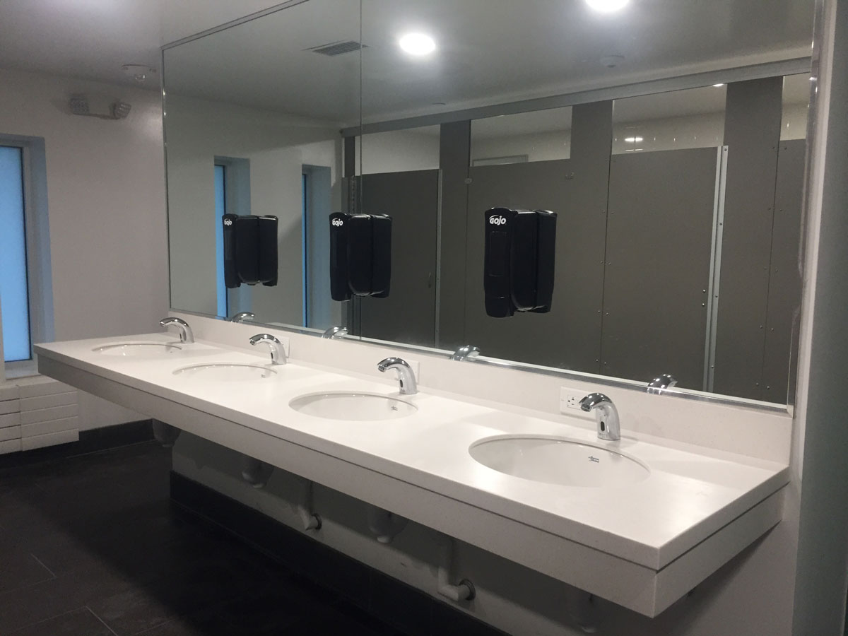 A bathroom in Williams Hall