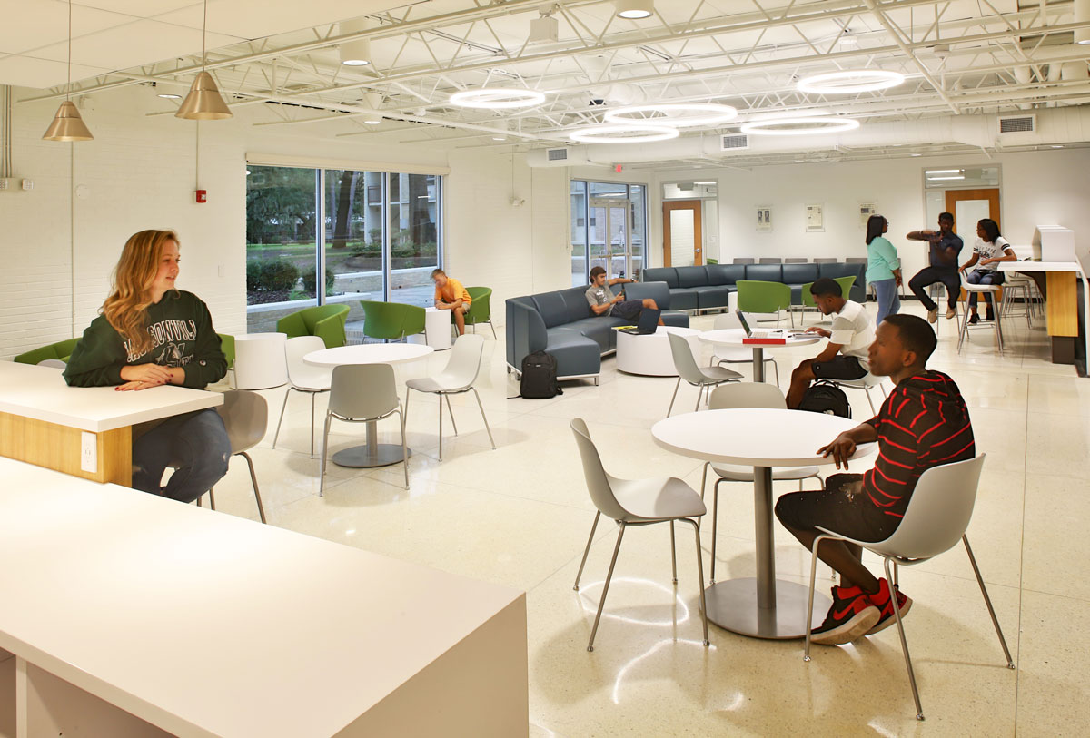 One of the recreation rooms in Williams Hall