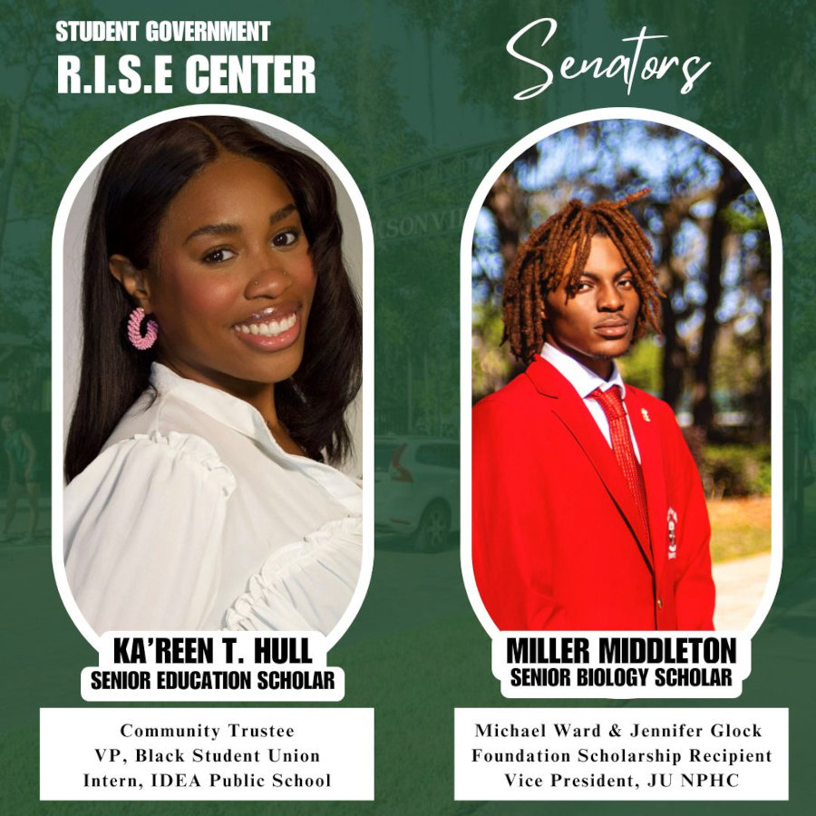RISE Center Student Government - Senators Ka'reen Hull, Miller Middleton