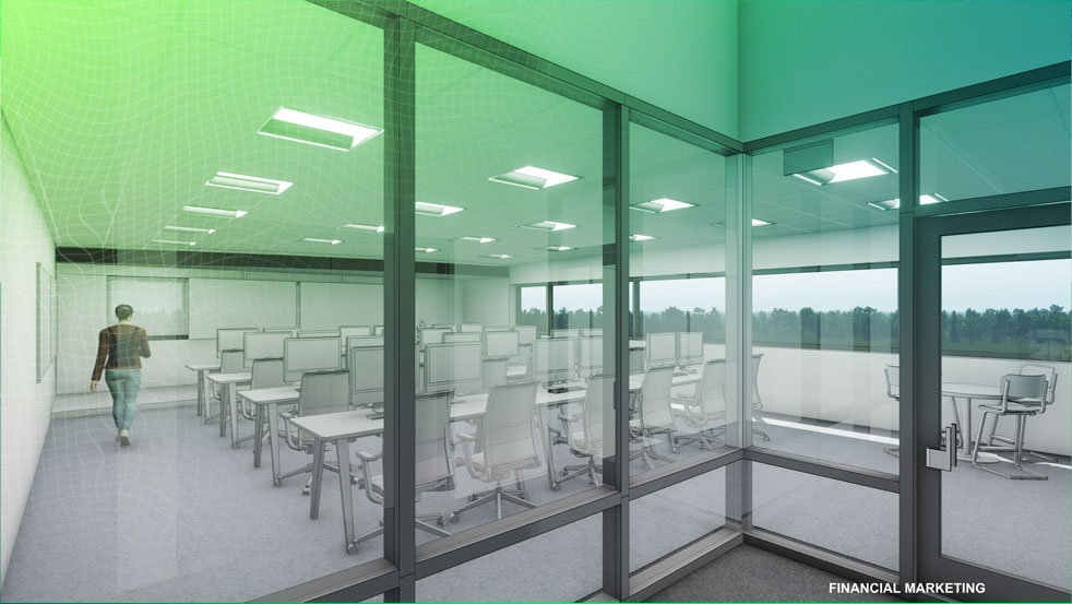 A rendering of the Math Space.